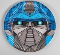 Тарелка картон с рисунком d-180 Робот 10/10 Тарелка картон с рисунком d-180 Робот 10/10