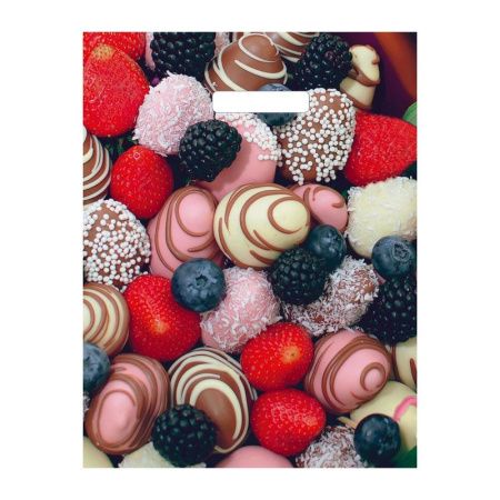 Пакет с вырубной ручкой (31х40)-60 Сладкий букет 50/1000 Пакет с вырубной ручкой (31х40)-60 Сладкий букет 50/1000