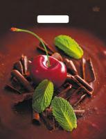 Пакет с вырубной ручкой (31х40)-60 Вишенка ламинат Тико 50/500