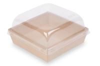 Крышка для контейнера 550мл 141х141х56мм OSQ SmartPack прозр купольная 50/450