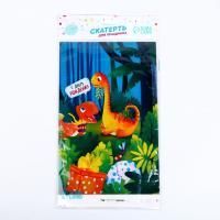 Скатерть полиэтиленовая 137х180см С днем рождения 1/250