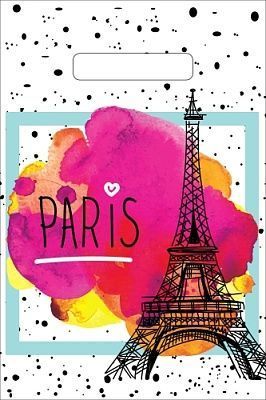 Пакет с вырубной ручкой (20х30)-30 Свидание в париже Интерпак 100/2000  Пакет с вырубной ручкой (20х30)-30 Свидание в париже Интерпак 100/2000