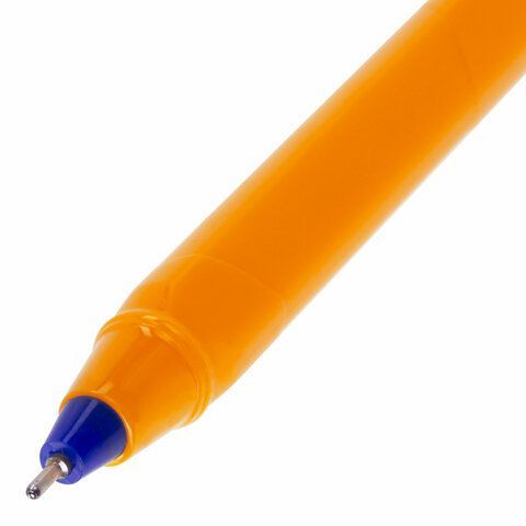Ручка шариковая масляная синяя 0,7мм трехгранная BRAUBERG Extra Glide Orange 1/12/1200 (клиент)