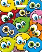 Пакет с вырубной ручкой (38х45)-60 Забавные птички Тико 50/500  Пакет с вырубной ручкой (38х45)-60 Забавные птички Тико 50/500