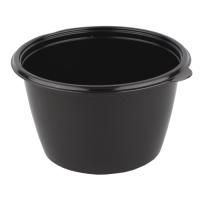 Контейнер ПП 500мл d-144мм h-59мм К-144 круглый суповой черный ПолиЭр 50/300 Контейнер ПП 500мл d-144мм h-59мм К-144 круглый суповой черный ПолиЭр 50/300