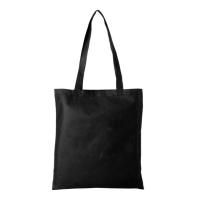 Сумка шоппер без молнии 35х40 серая/черная спанбонд 1/100