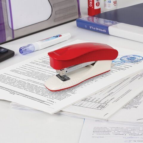 Степлер №24/6 до 30л ассорти BRAUBERG METROPOLIS 1/10