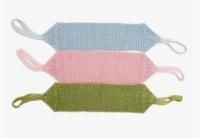 Мочалка для тела вязаная фабричная ассорти пастель (арт 032) 1/100