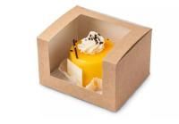 Коробка для сладостей с окном 130х110х80мм OSQ SHOW BOX S 25/350