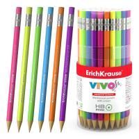 Карандаш ч/гр НВ механический 0,5мм корпус ассорти ErichKrause Vivo 1/60