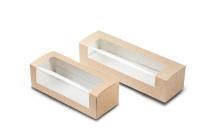 Коробка для сладостей с окном 200х80х60мм OSQ SWEET SHOW BOX М 25/175