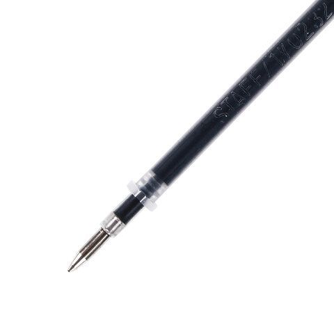 Стержень гелевый STAFF Basic GPR-232, 135мм, ЧЕРНЫЙ, узел 0,5мм, линия 0,35мм 1/50