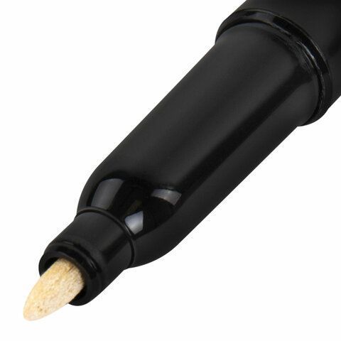 Маркер перманентный белый 3мм круглый наконечник BRAUBERG WHITE EXTRA 1/12  (Клиент)