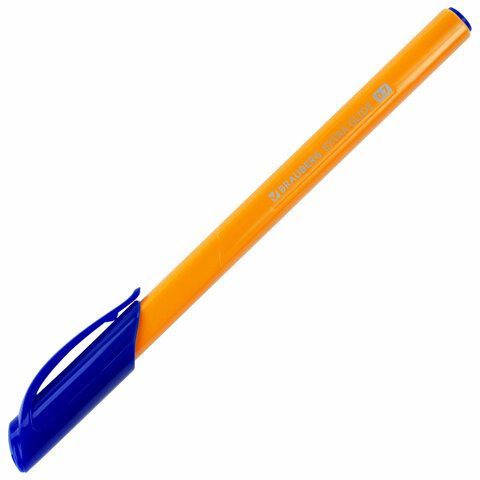 Ручка шариковая масляная синяя 0,7мм трехгранная BRAUBERG Extra Glide Orange 1/12/1200 (клиент)