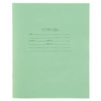 Тетрадь 12л клетка с полями зеленая КПК /200