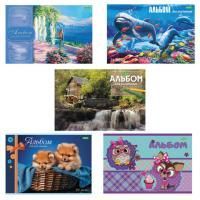 Альбом для рисования 24л А4 обложка офсет ассорти Хатбер 1/11 Альбом для рисования 24л А4 обложка офсет ассорти Хатбер 1/11