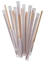 Одноразовый Размешиватель деревянный для кофе 14см в индивидуальной упак. 250/5000