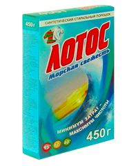 Порошок стиральный Лотос 450г Морская свежесть пачка 1/24 Порошок стиральный Лотос 450г Морская свежесть пачка 1/24