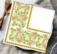 Салфетки (33х33) 3-сл Медовый кант (20) 1/15  Салфетки (33х33) 3-сл Медовый кант (20) 1/15