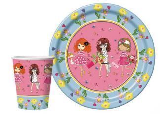 Стакан бумажный 250мл Девочки (10шт) 1/48  Стакан бумажный 250мл Девочки (10шт) 1/48