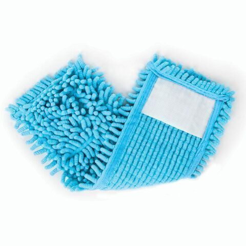 Насадка МОП плоская 40х10см ЛАЙМА Бюджет карманы, ворсистая микрофибра 2см 1/96 (клиент)