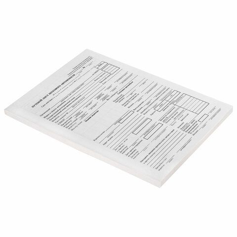 Бланк Путевой лист л/а А5 100шт 1/20