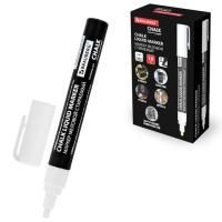 Маркер меловой белый 3мм стираемый BRAUBERG CHALK 1/10