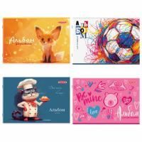 Альбом для рисования 24л А4  скоба Микс ПИФАГОР 1/8/64 Альбом для рисования 24л А4  скоба Микс ПИФАГОР 1/8/64