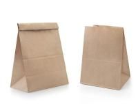 Пакет бумажный крафт 180х120х290 50гр/м без ручек и печати 1000/1000