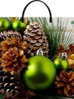 НГ Пакет с пластмассовыми ручками (36х37)-100 Зеленые шары ТИКО 10/100 НГ Пакет с пластмассовыми ручками (36х37)-100 Зеленые шары ТИКО 10/100