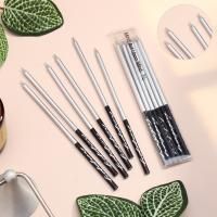 Свеча для торта Праздник серебро с черным 6шт 1/630