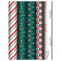 НГ Бумага подарочная 70х100см 80г/м глянец ассорти Christmas pattern 1/50 НГ Бумага подарочная 70х100см 80г/м глянец ассорти Christmas pattern 1/50