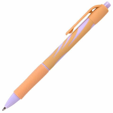 Ручка шариковая автомат синяя узел 0,7мм Brauberg Pastel 1/40