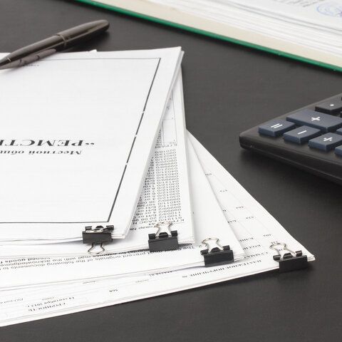 Зажимы для бумаг 15мм на 45л (12шт) черные в картонной коробке Staff 1/12/360