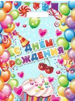 Пакет с вырубной ручкой (31х40)-60 Поздравительный Тико 50/500 Пакет с вырубной ручкой (31х40)-60 Поздравительный Тико 50/500