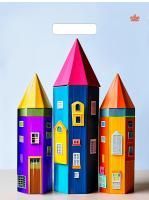 Пакет с вырубной ручкой (31х40)-60 Яркие карандаши 50/500 Пакет с вырубной ручкой (31х40)-60 Яркие карандаши 50/500