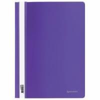 Папка скоросшиватель с прозр верхн лист BRAUBERG А4 фиолетовый 1/25/400