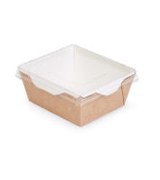 Контейнер салатник 350мл 100х121х55мм крафт ECO OSQ OpSalad (крышка 462013) 50/900
