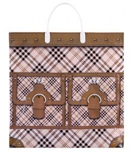 Пакет с пластмассовыми ручками (37х37+10) Клетка с карманами 10/50 Пакет с пластмассовыми ручками (37х37+10) Клетка с карманами 10/50