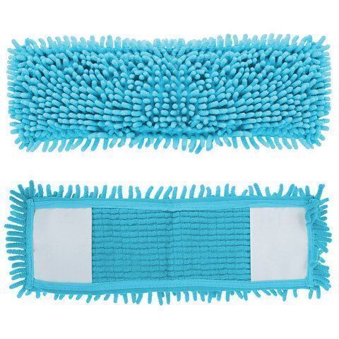 Насадка МОП плоская 40х10см ЛАЙМА Бюджет карманы, ворсистая микрофибра 2см 1/96 (клиент)